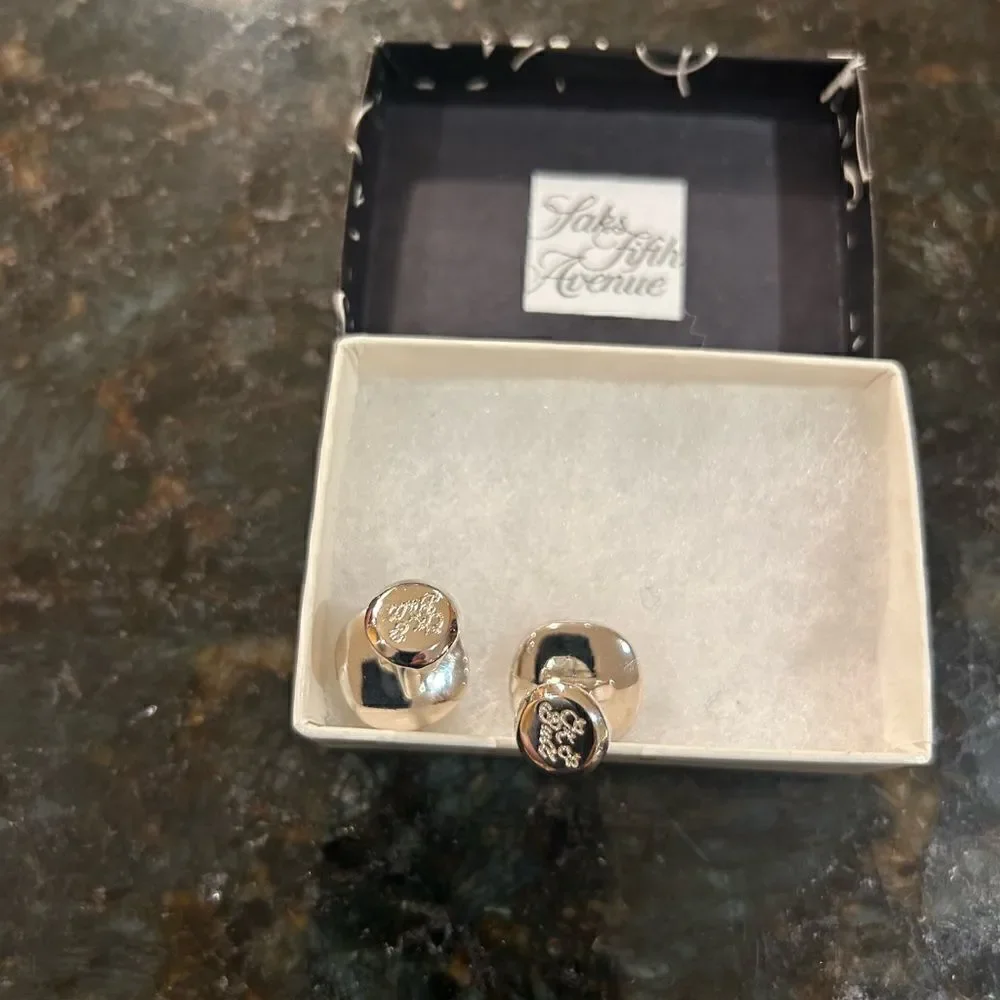 Men’s Ox and Bull , mother of pearl stainless cufflinks